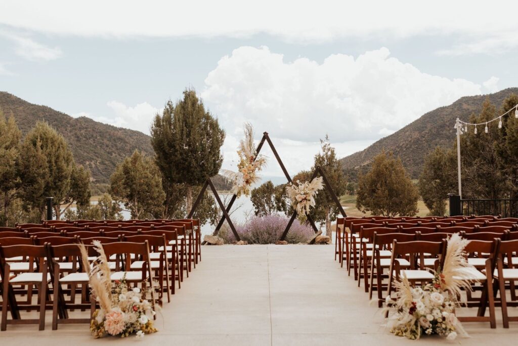 Rocky Mountain Wedding ceremony space