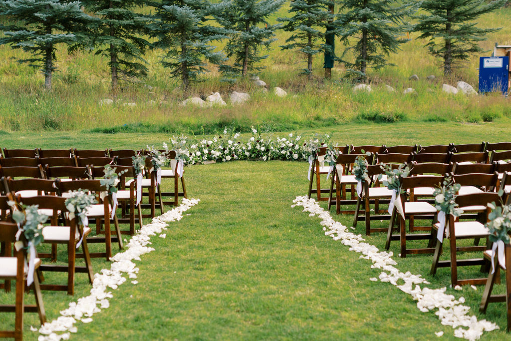 outdoor ceremony location at Park Hyatt Beaver Creek