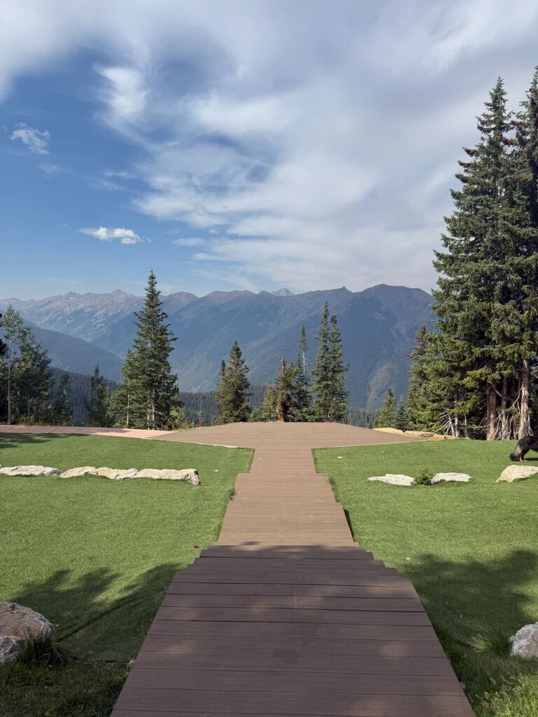 Outdoor wedding ceremony venue in Colorado